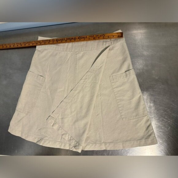 Indiska- linen blend wrap midi skirt - Picture 2 of 7